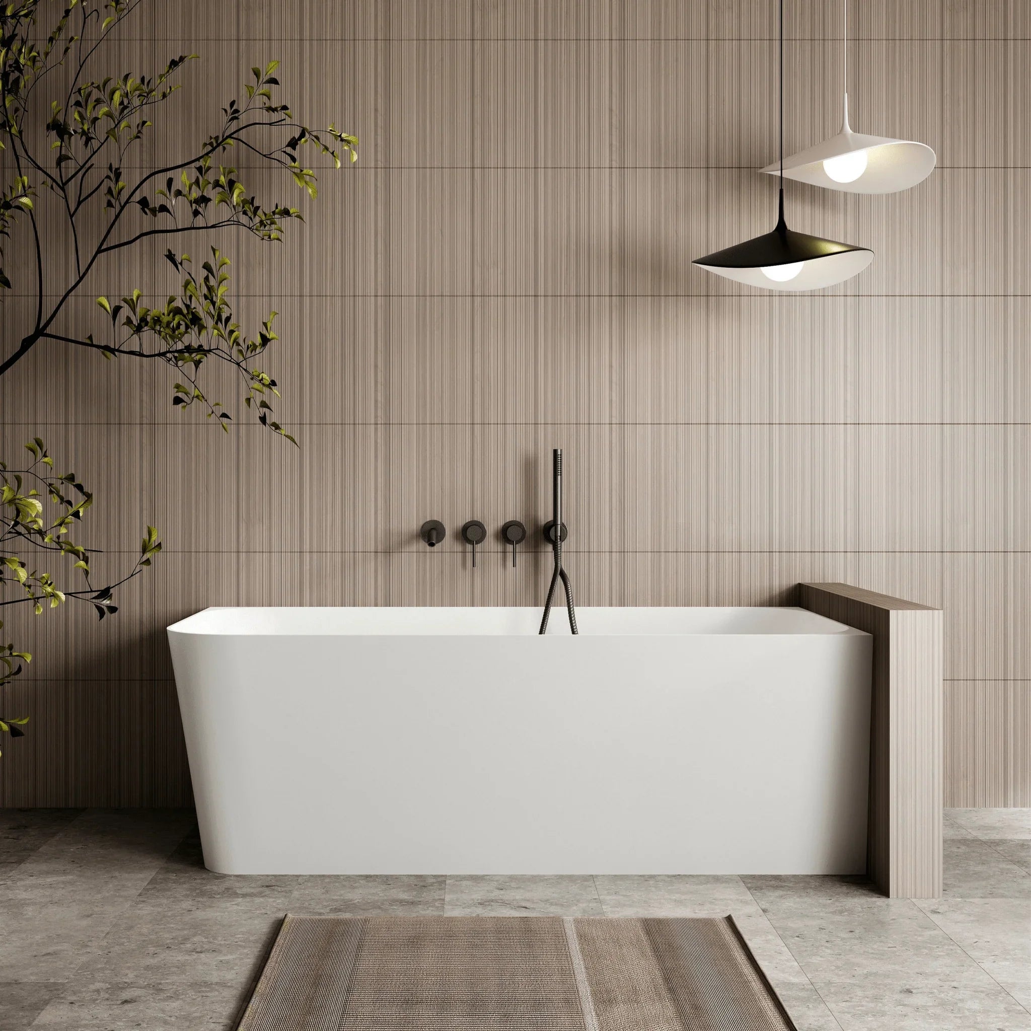 Cassa Design Ashton Corner Back to Wall Bathtub - Ideal Bathroom CentreBT - AS1500RH1500mmRight Hand CornerGloss White