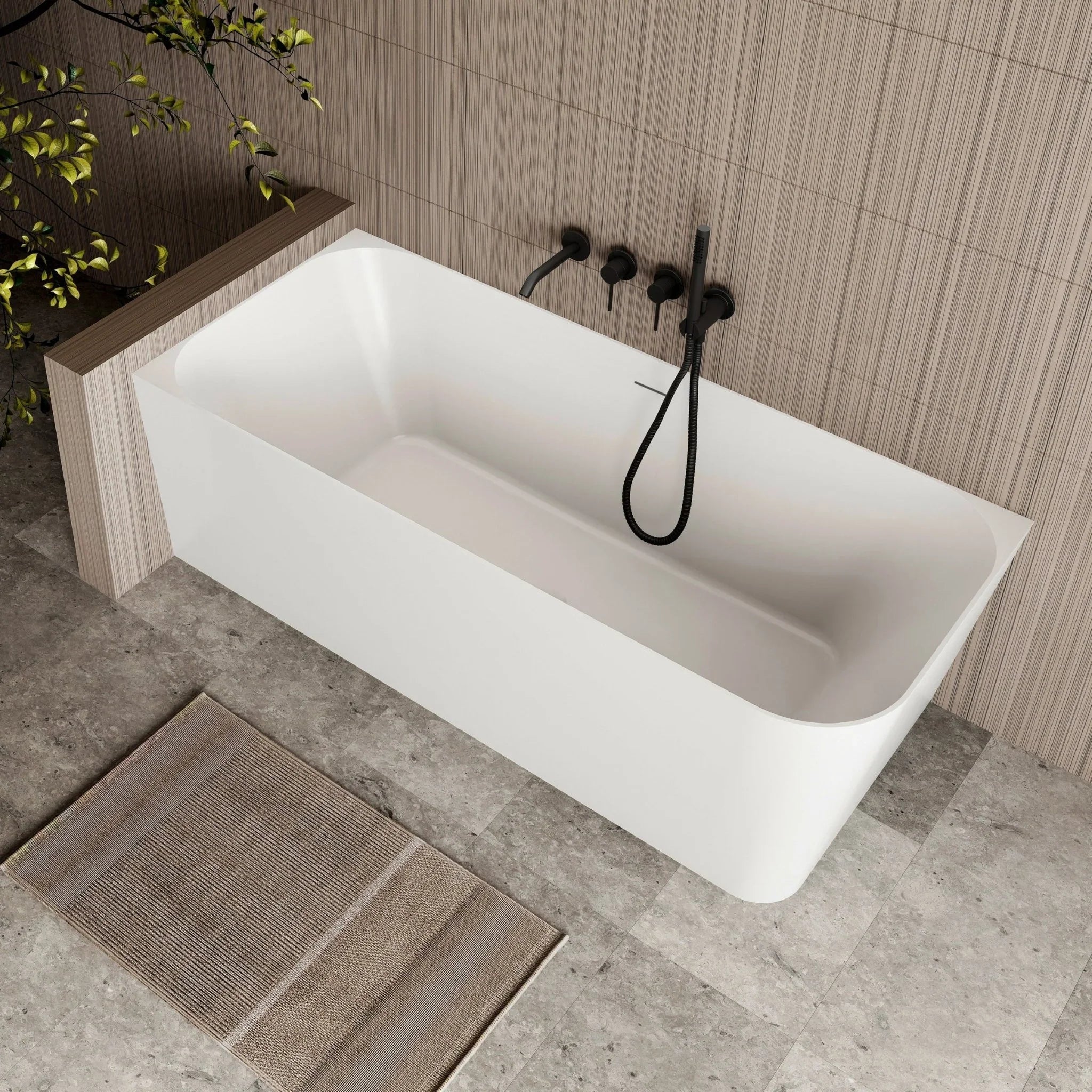 Cassa Design Ashton Corner Back to Wall Bathtub - Ideal Bathroom CentreBT - AS1500RH1500mmRight Hand CornerGloss White