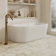 Cassa Design Auris Round Back to Wall Bath - Gloss White - Ideal Bathroom CentreBT - AU14001400mm