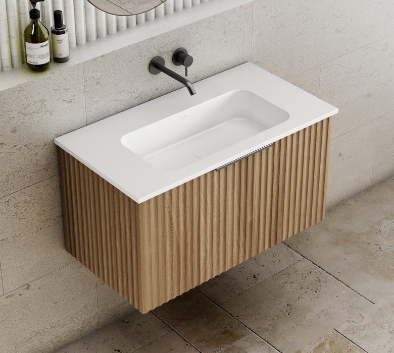 Cassa Design Capture Ensuite Wall Hung Vanity - Ideal Bathroom CentreCAP900EN - OAK900mmNatural Oak