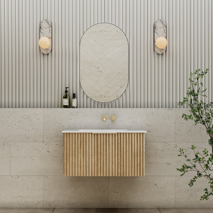 Cassa Design Capture Ensuite Wall Hung Vanity - Ideal Bathroom CentreCAP750EN - OAK750mmNatural Oak