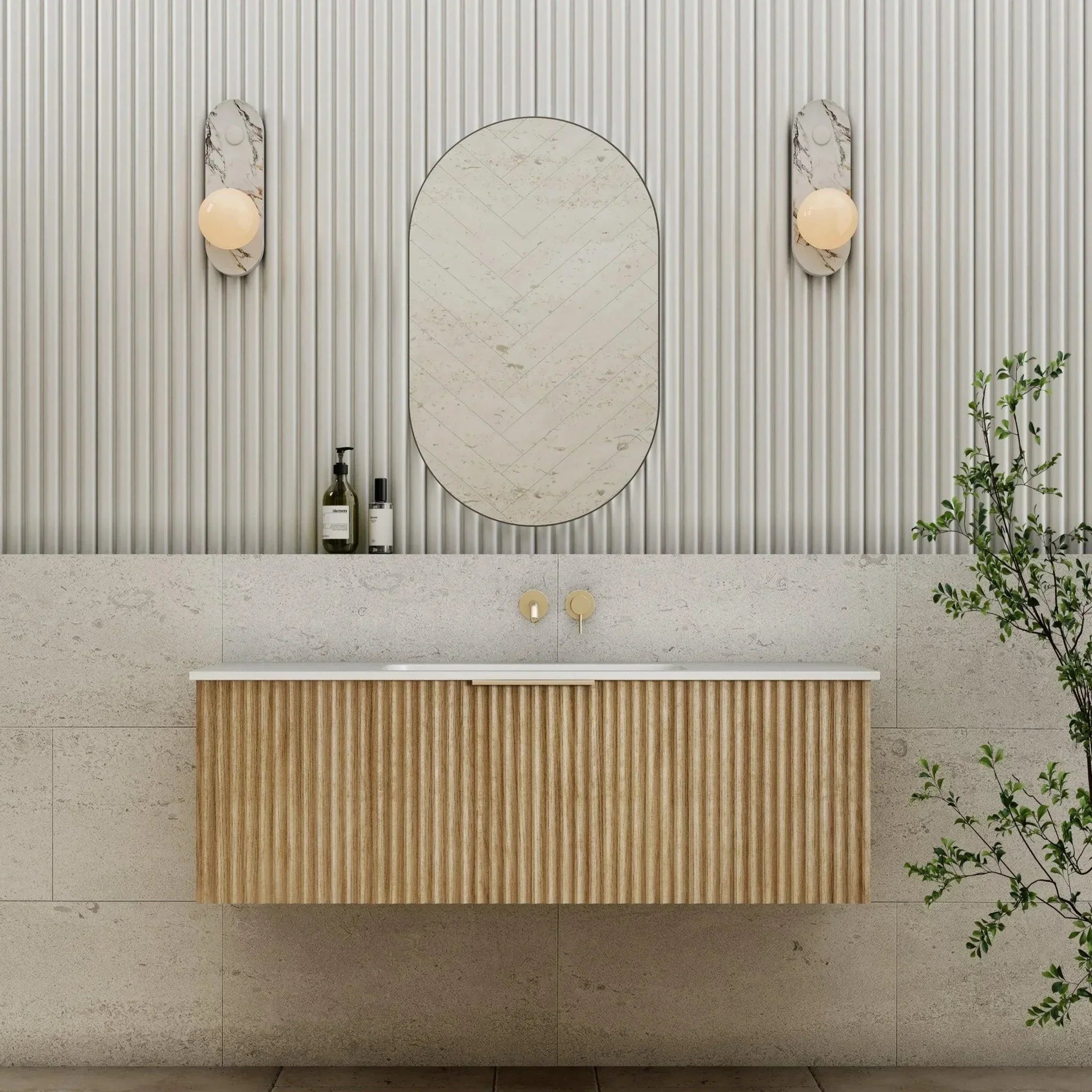 Cassa Design Capture Ensuite Wall Hung Vanity - Ideal Bathroom CentreCAP1200EN - OAK1200mmNatural Oak