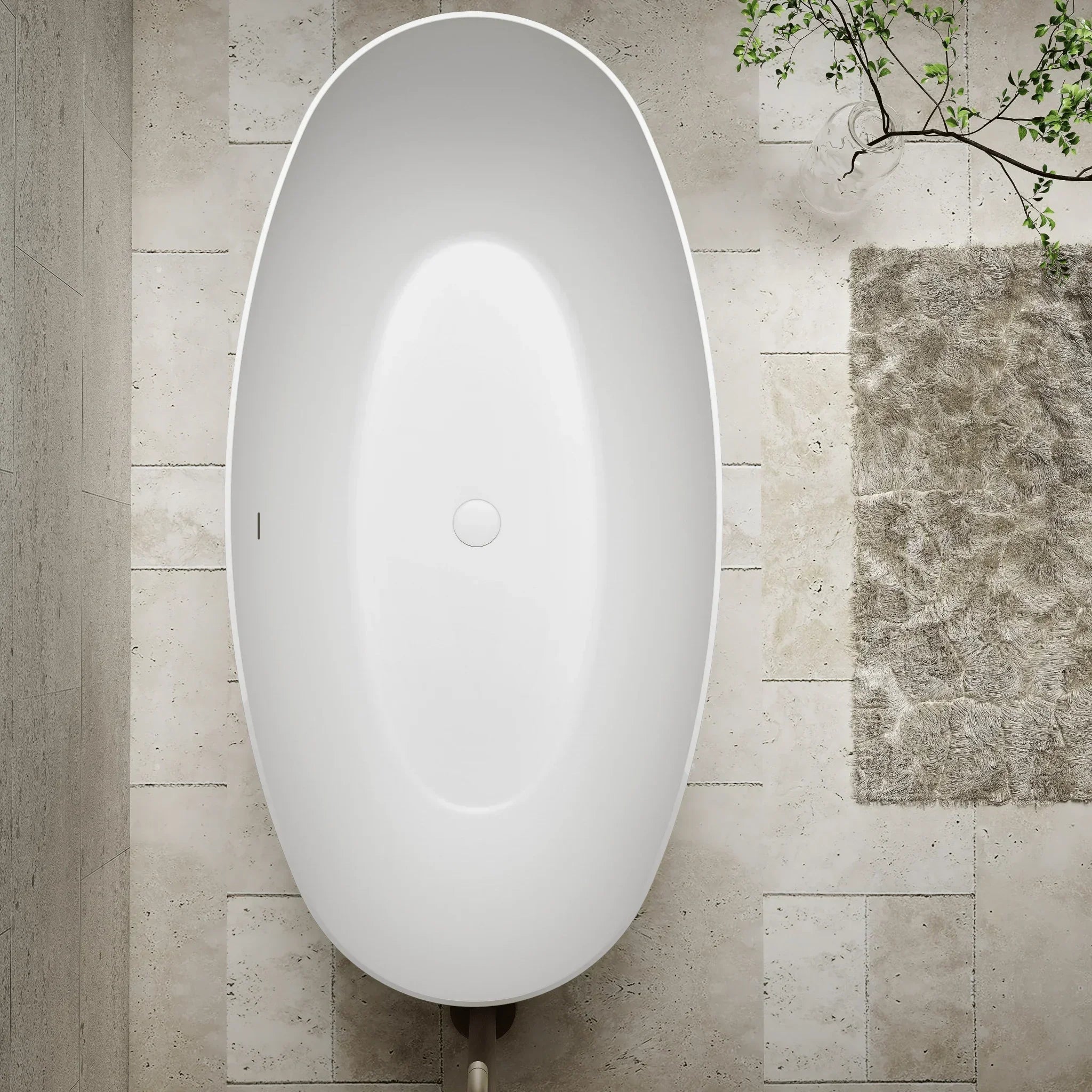 Cassa Design Egg Shell Freestanding Bath - Gloss White - Ideal Bathroom CentreBT - ES15001500mm
