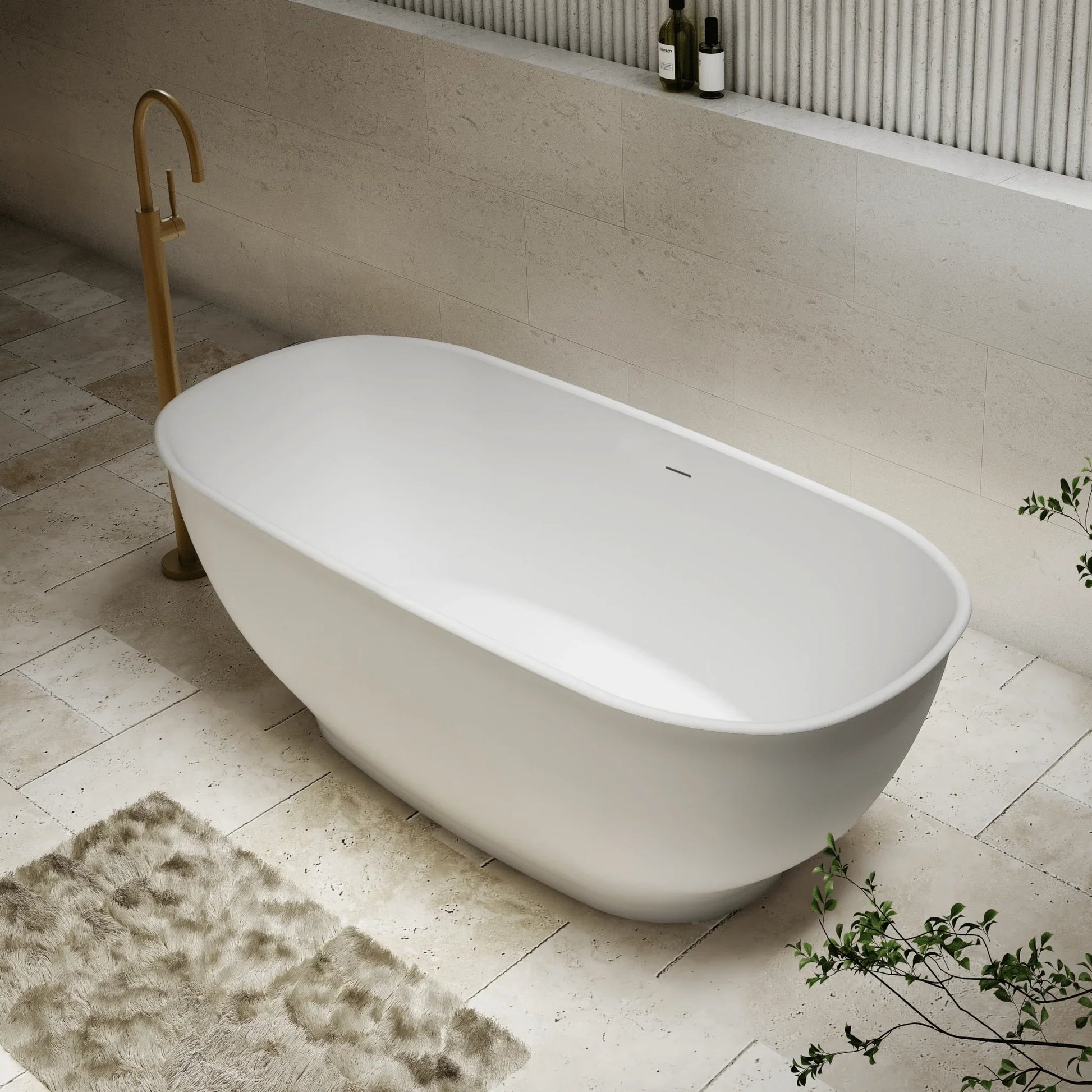 Cassa Design Hampton Freestanding Bath - Matte White - Ideal Bathroom CentreBT - HA1500M1500mm