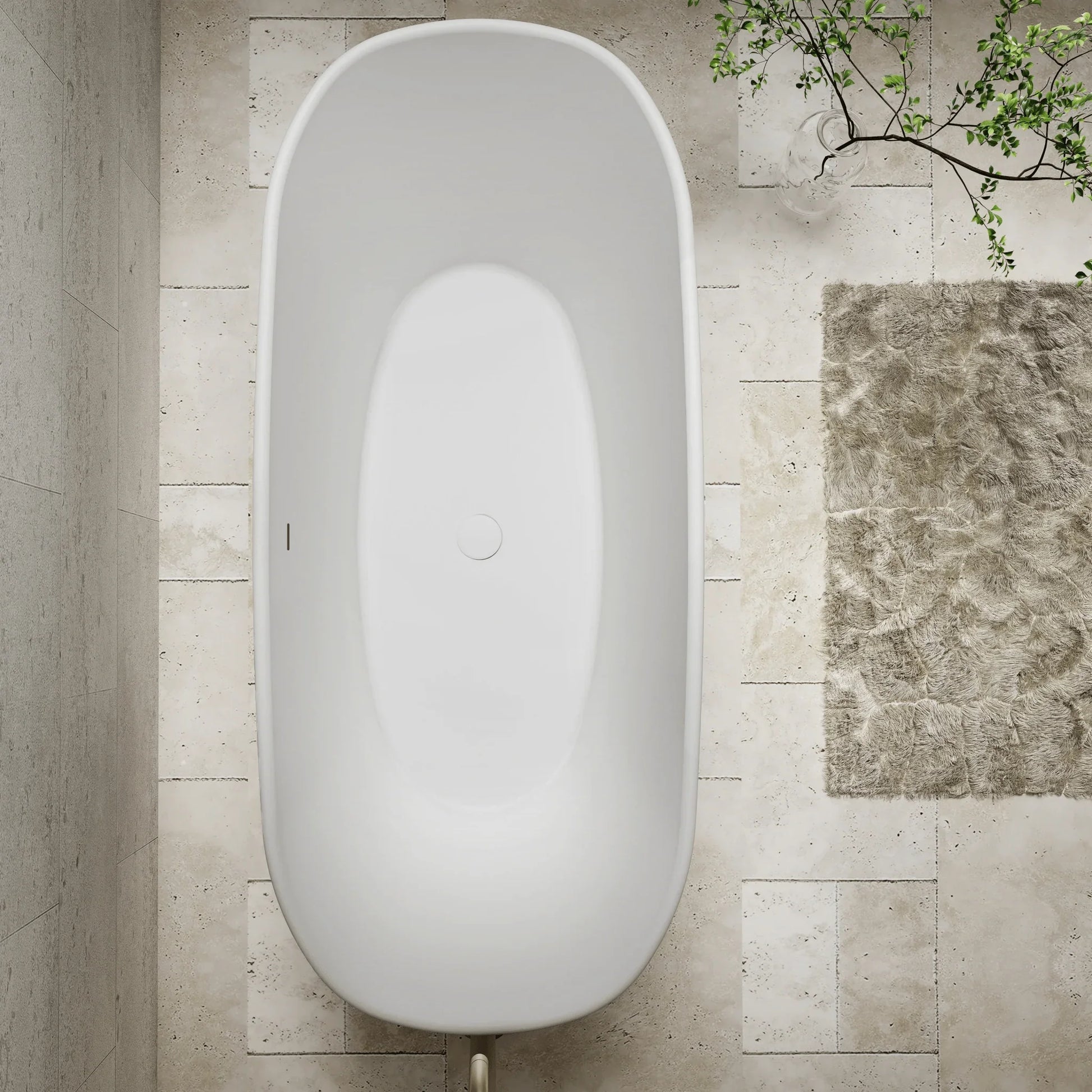 Cassa Design Hampton Freestanding Bath - Matte White - Ideal Bathroom CentreBT - HA1500M1500mm