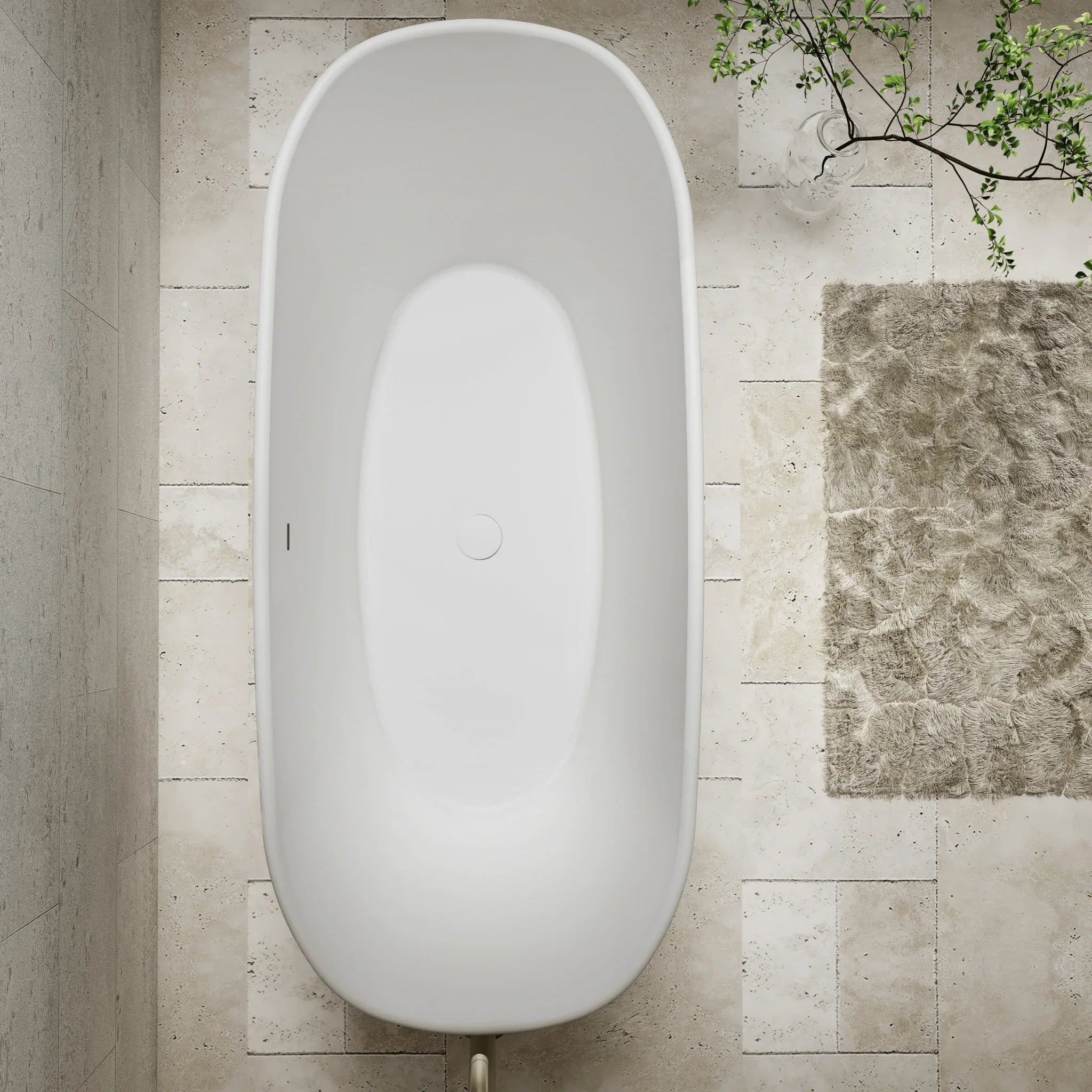 Cassa Design Hampton Freestanding Bath - Matte White - Ideal Bathroom CentreBT - HA1500M1500mm