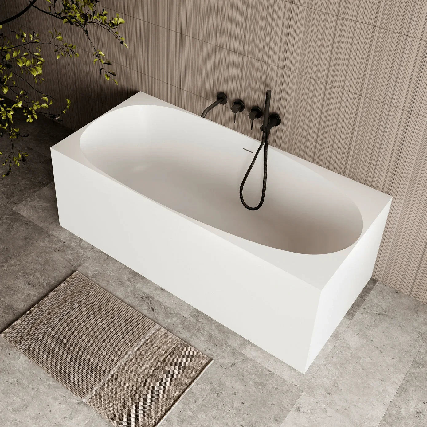 Cassa Design Multi Square Freestanding Bath - Ideal Bathroom CentreBT - MS13001300mmGloss White