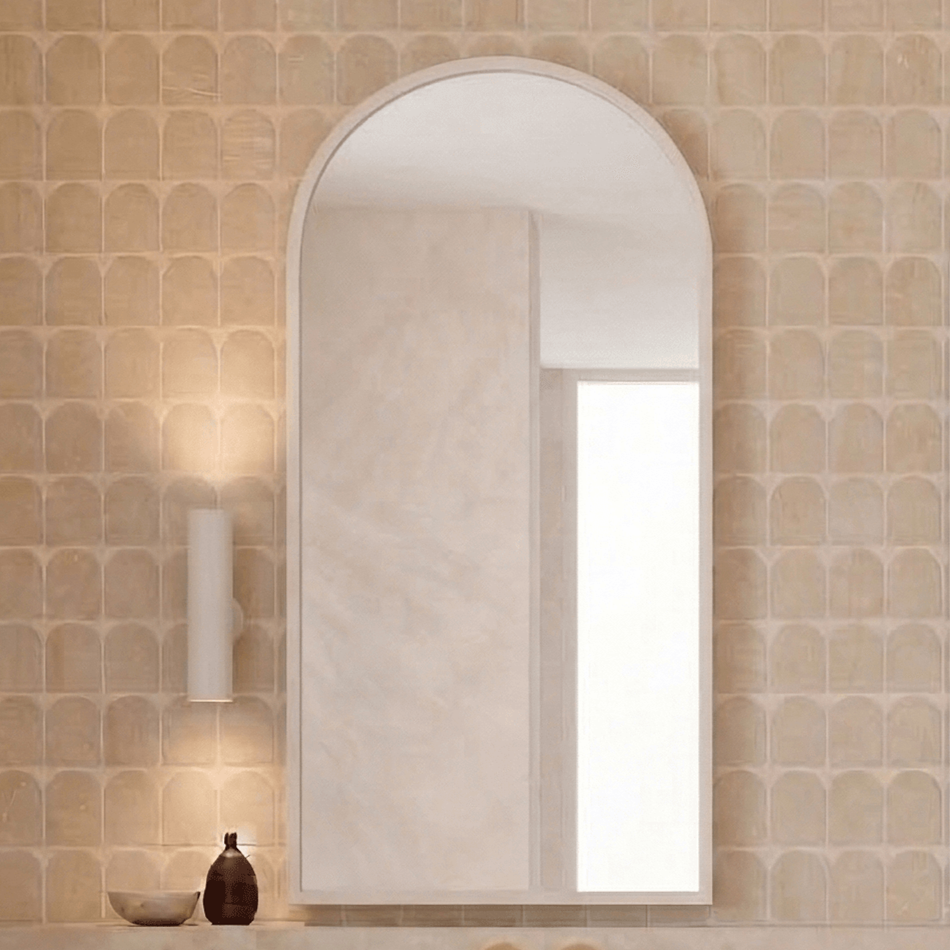 Cassa Design Archied 900x450mm Framed Shaving Cabinet, Matte White