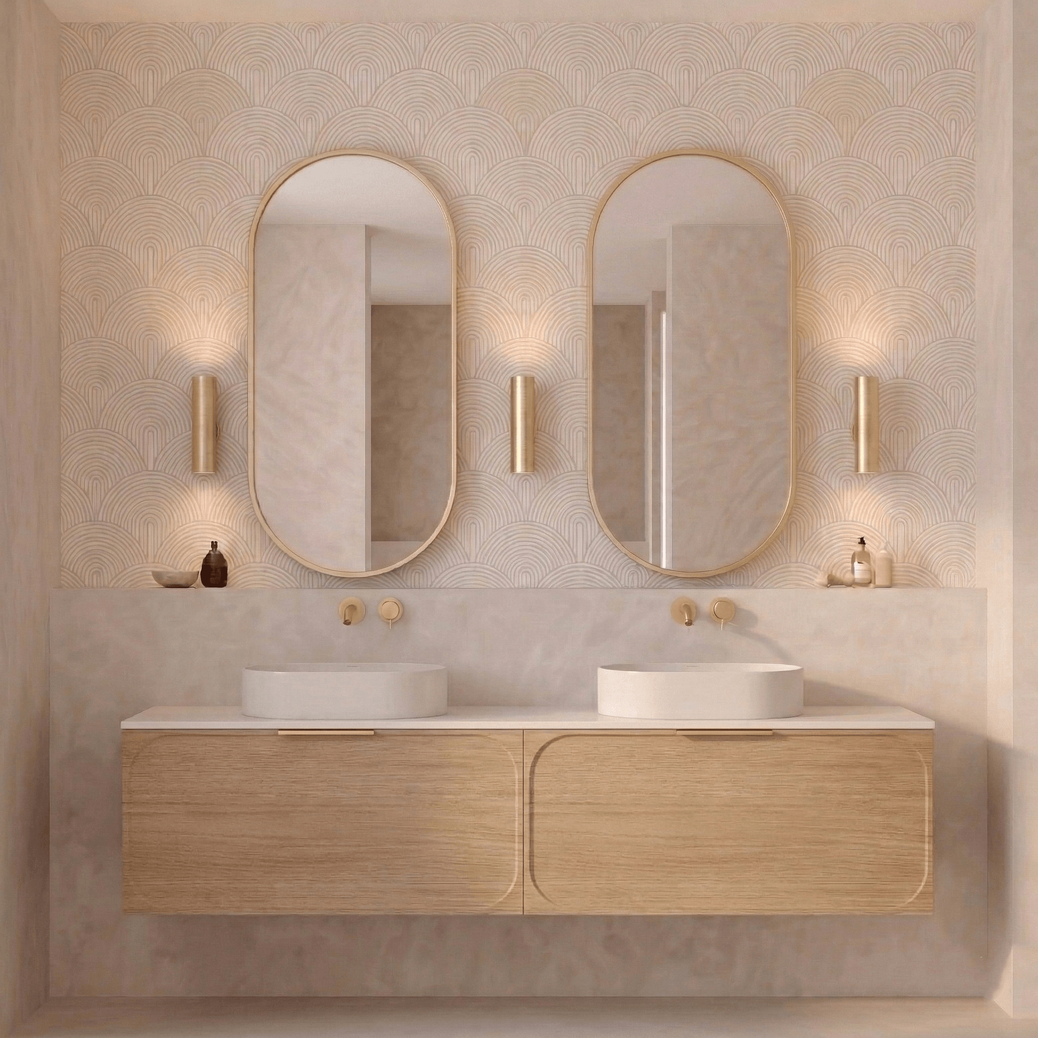 Cassa Design Elli 900x450mm Framed Shaving Cabinet, Brushed Gold