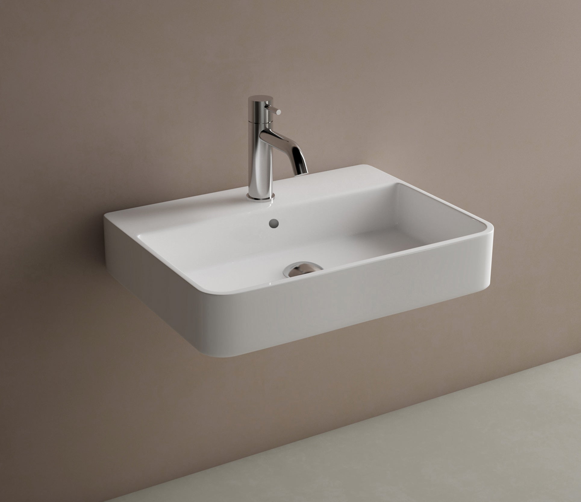 Studio Bagno Cattura 55 Bench/Wall Basin - NTH, Gloss White