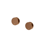 Meir Circular Wall Taps, Lustre Bronze