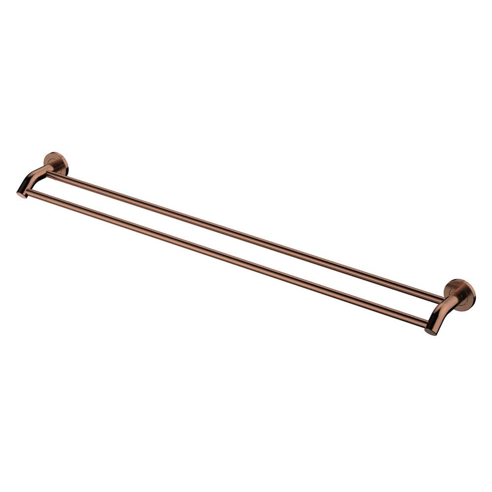 Clearance – Fienza Kaya Double Towel Rail, 900mm, Brushed Copper