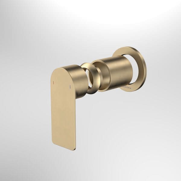 Clearance – Caroma Urbane II Bath / Shower Trim Kit - Round Cover Plate - Brushed Brass