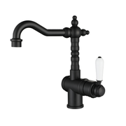 Clearance – Modern National Bordeaux High Rise Basin Mixer - Matte Black