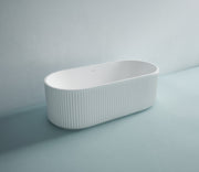 Studio Bagno Lust 1700 - Wall Faced Bath - Satin White, Semi Gloss White