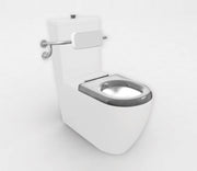 Studio Bagno Comoda 800 Disabled Toilet - Blue seat, White / Blue