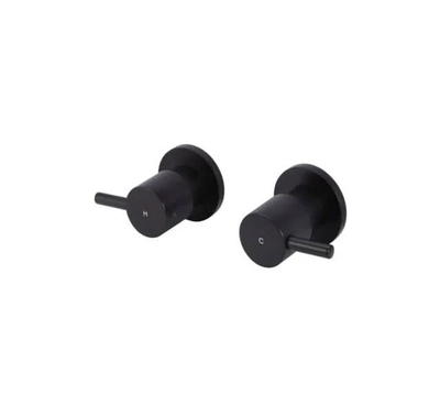 Meir Round Quarter Turn Wall Top Assemblies, Matte Black