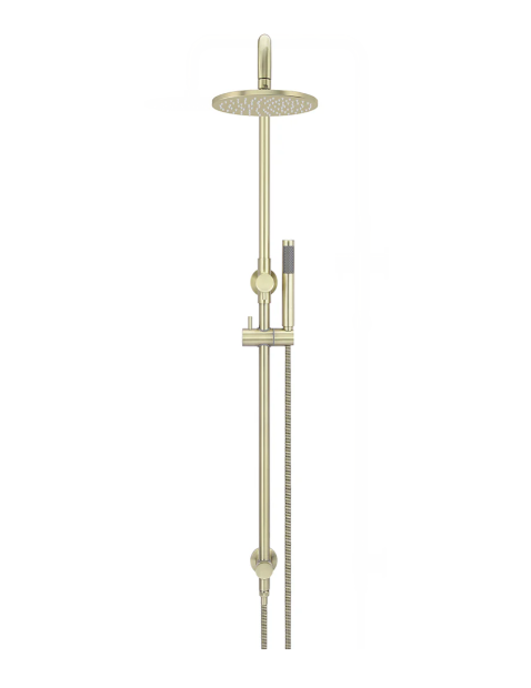 Meir Round Combination Shower Rail 200mm Rose, Single Function Hand Shower, Tiger Bronze