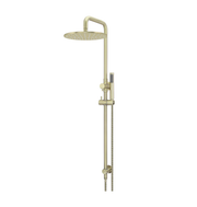 Meir Round Combination Shower Rail, 300mm Rose, Single Function Hand Shower, Tiger Bronze