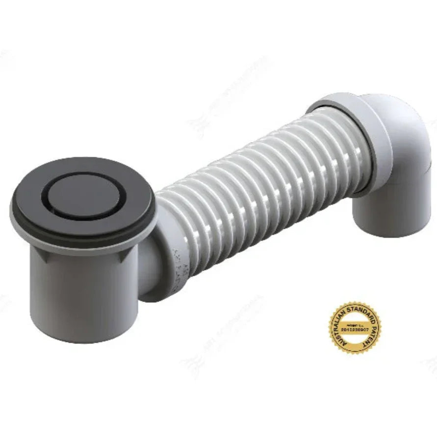 Art Aus 40mm Bath Bend Pop Down® w/ Connector, Titanium Grey | Gun Metal (21831.39)
