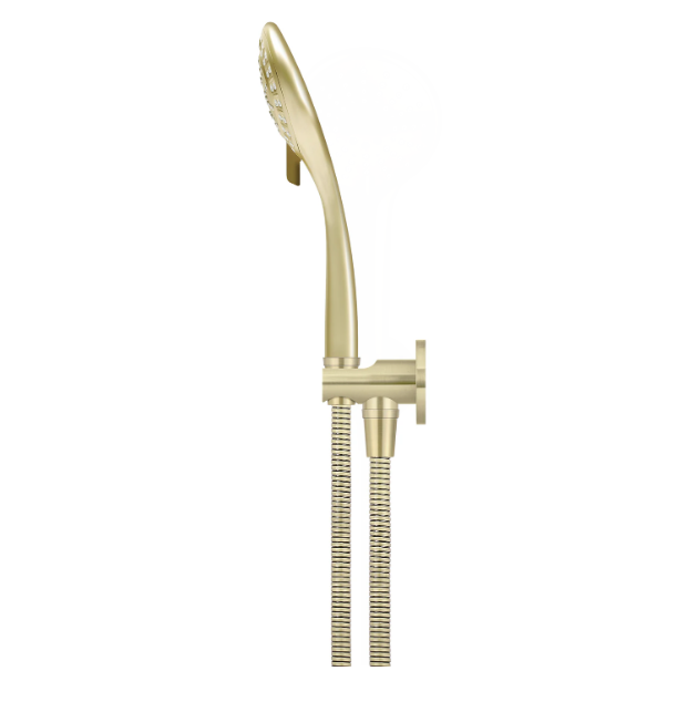 Meir Round Three Function Hand Shower on Fixed Bracket, Tiger Bronze