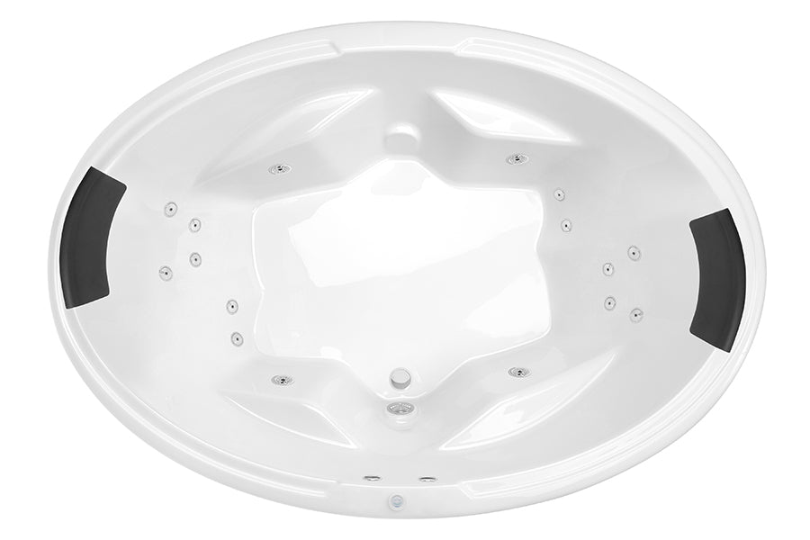 Decina Duo 1850 Contour 16-Jet Spa Bath - official product photo 1