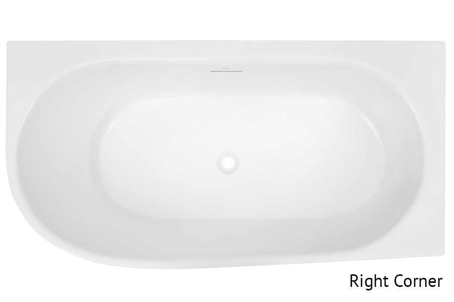 Decina Natalia 1500 / 1700 Back-To-Corner Freestanding Bath - official product photo 3