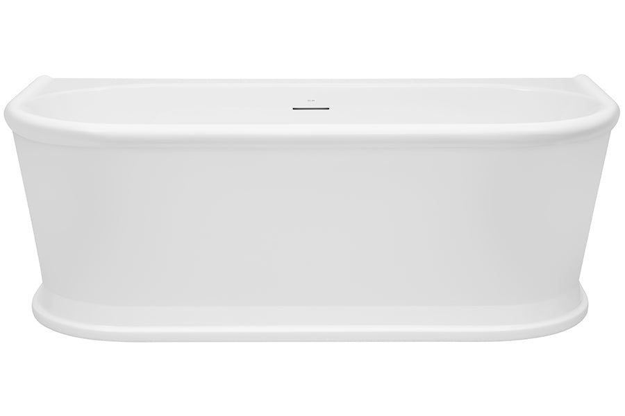 Decina Oxford 1700mm Back To Wall Freestanding Bath with Integrated Overflow ｜ Ideal Bathroom Centre