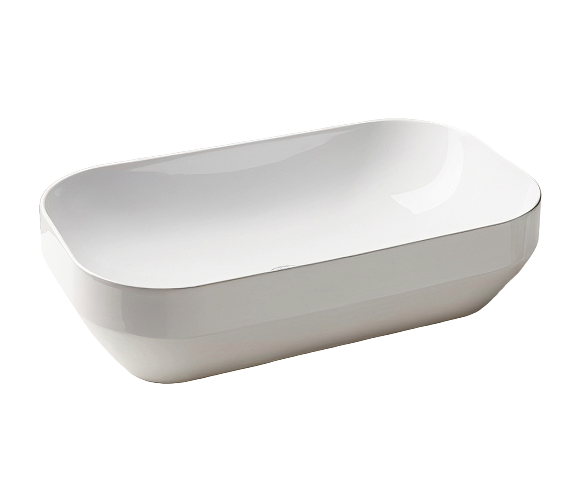 Studio Bagno Decus 50 Bench Basin, Gloss White