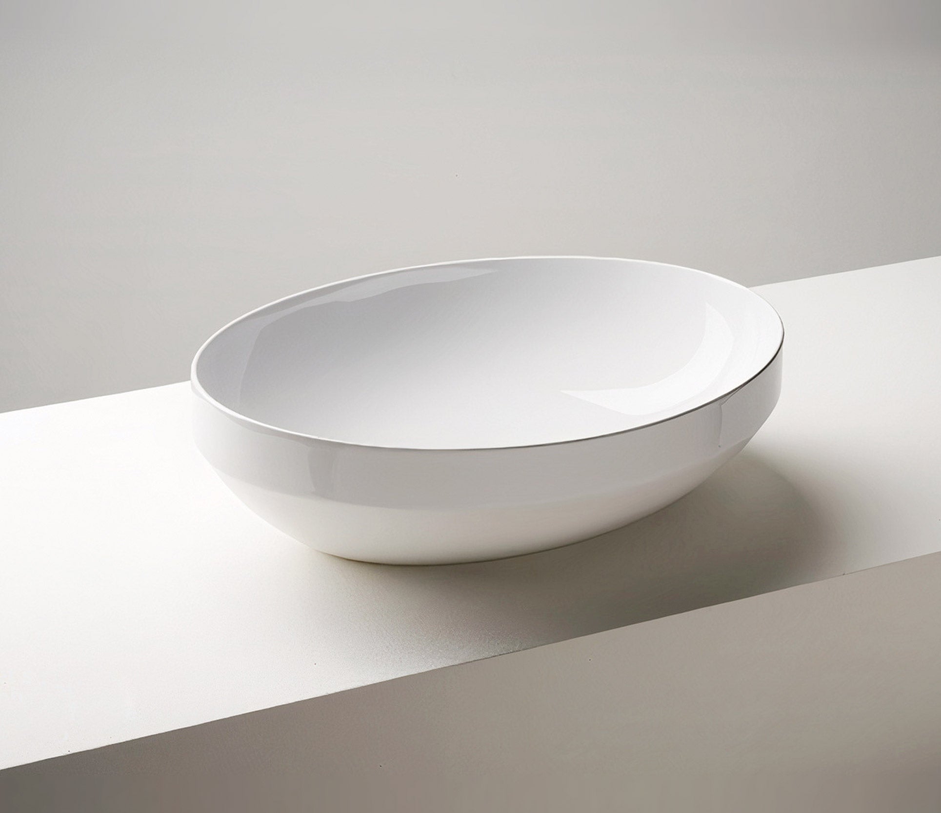 Studio Bagno Decus 50 Oval Bench Basin - Matte White