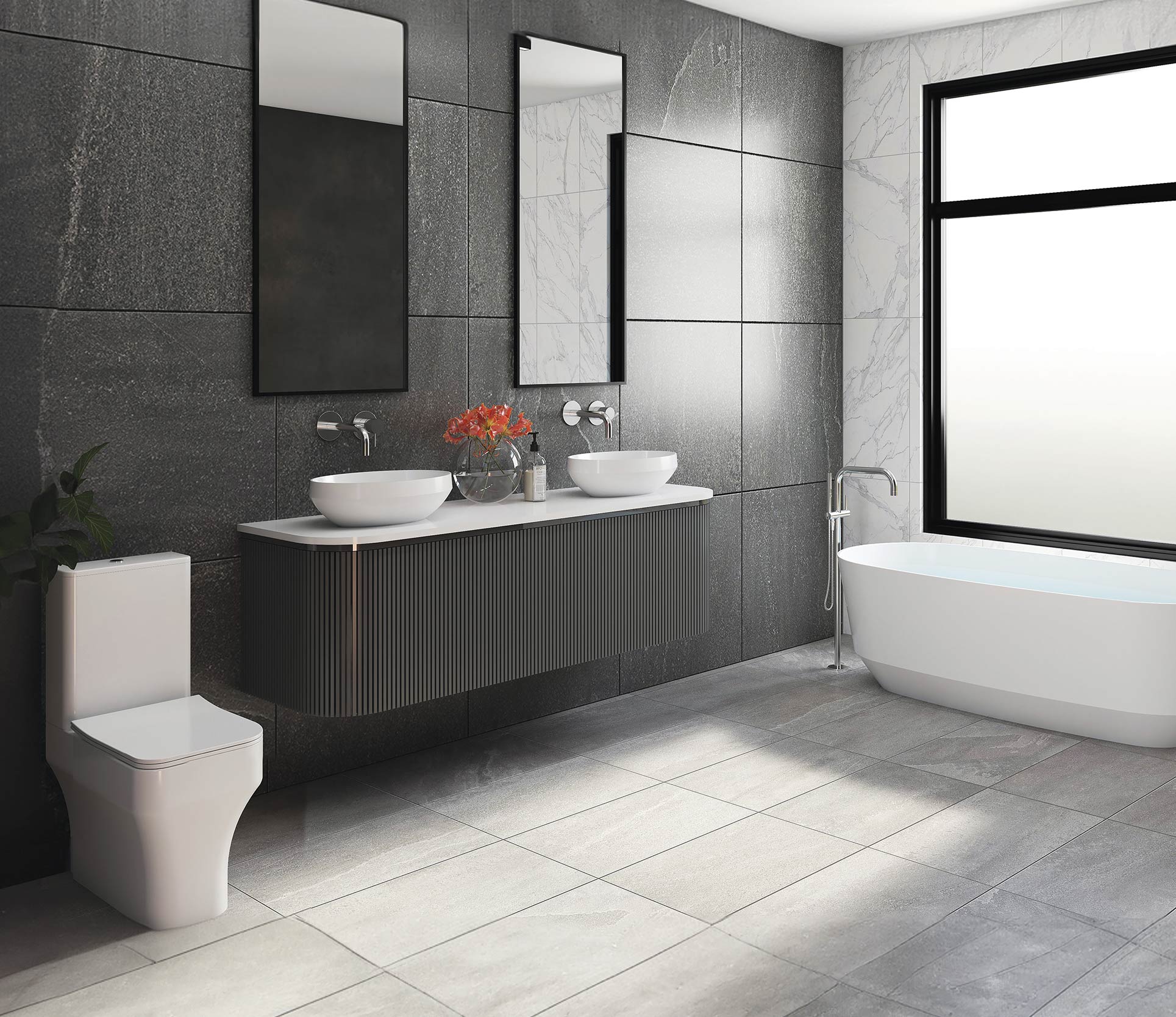 Studio Bagno Decus 50 Oval Bench Basin, Gloss White