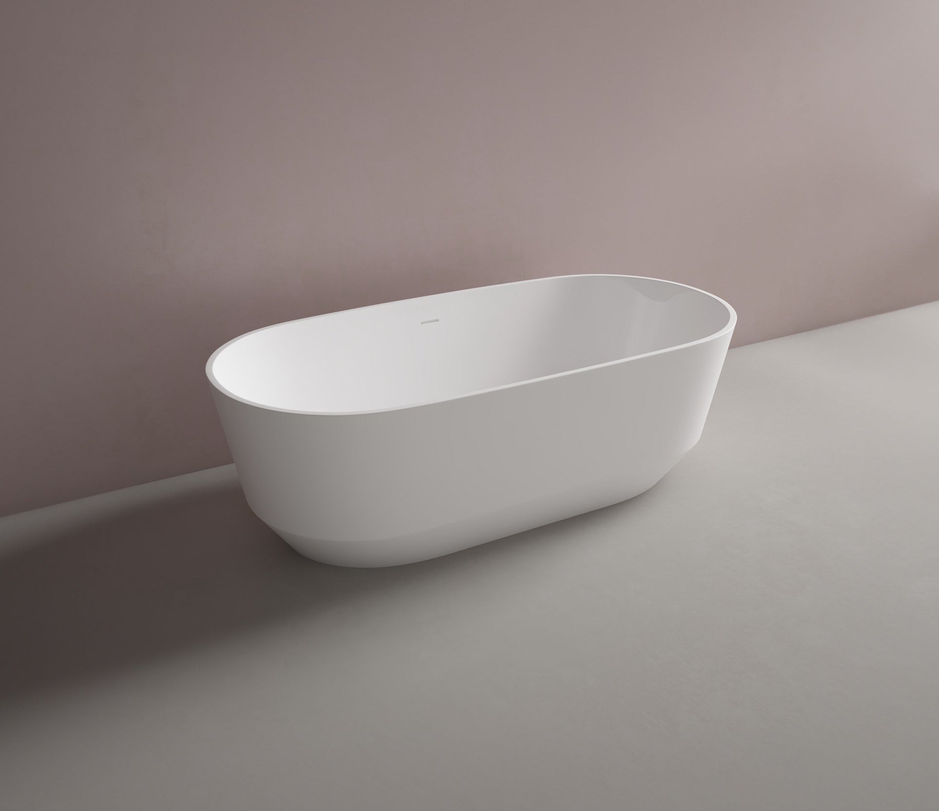 Studio Bagno Lust 1700 - Wall Faced Bath - Ash Grey