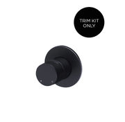 Meir Round Wall Mixer Pinless Handle Finish Kit, Matte Black