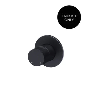 Meir Round Wall Mixer Pinless Handle Finish Kit, Matte Black