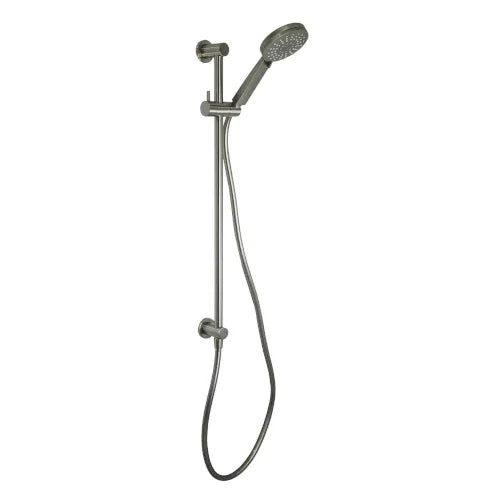 Millennium Finesa Top Inlet Rail Shower, Brushed Nickel