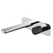 Millennium Finesa Wall Basin Mixer, Chrome & Matte Black