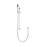 Meir Round Hand Shower on Rail Column, Polished Chrome