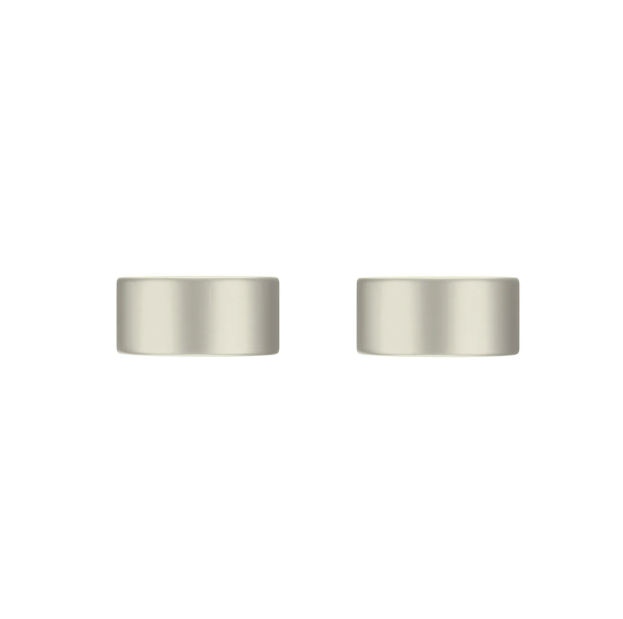 Meir Circular Wall Taps, Brushed Nickel