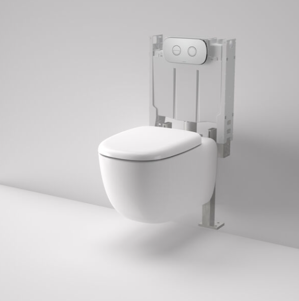 Caroma Contura® II Cleanflush® Wall Hung Invisi Series II® Suite GermGard® Under Counter- White