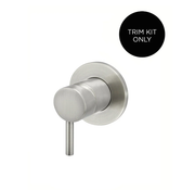 Meir Round Wall Mixer Short Pin-lever Finish Kit, Brushed Nickel
