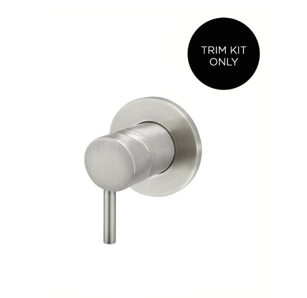 Meir Round Wall Mixer Short Pin-lever Finish Kit, Brushed Nickel