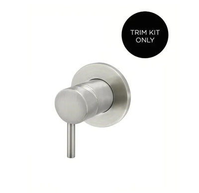 Meir Round Wall Mixer Short Pin-lever Finish Kit, Brushed Nickel