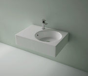 Studio Bagno Edge MK2 Round Right Bench/Wall NTH, Gloss White