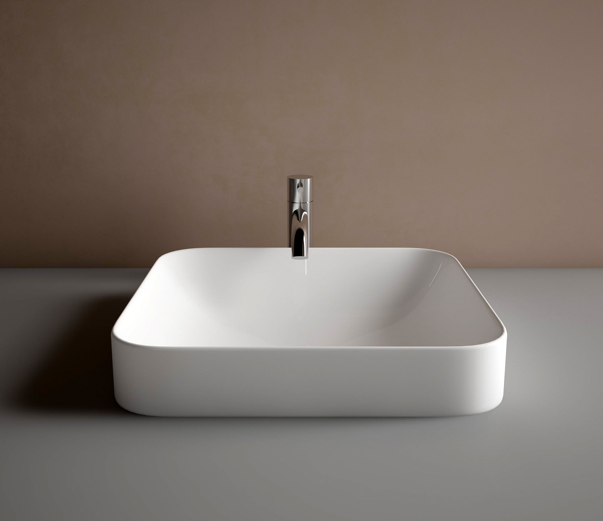 Studio Bagno Element 45 Bench Basin, Gloss White