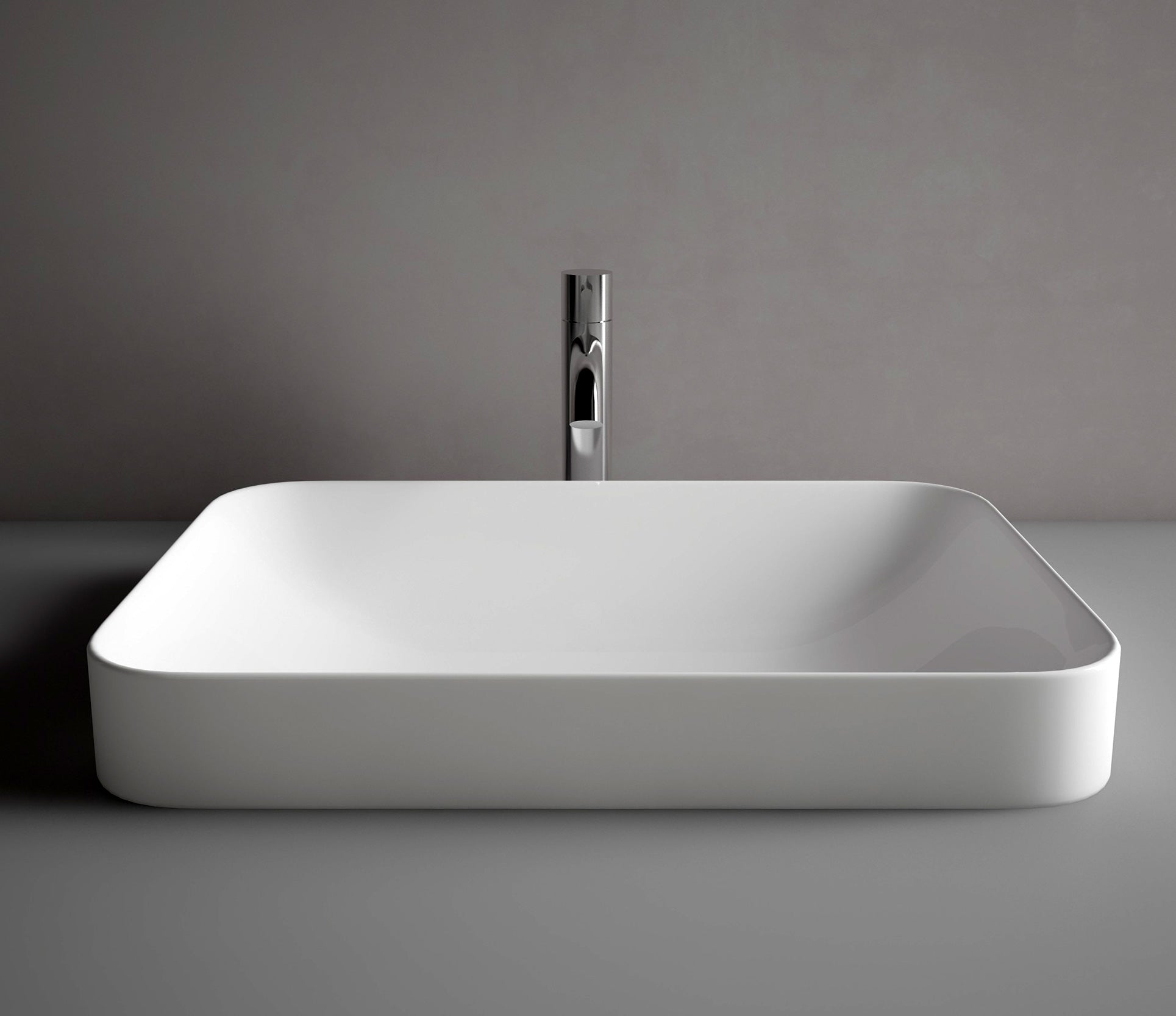 Studio Bagno Element 60 Bench Basin, Gloss White