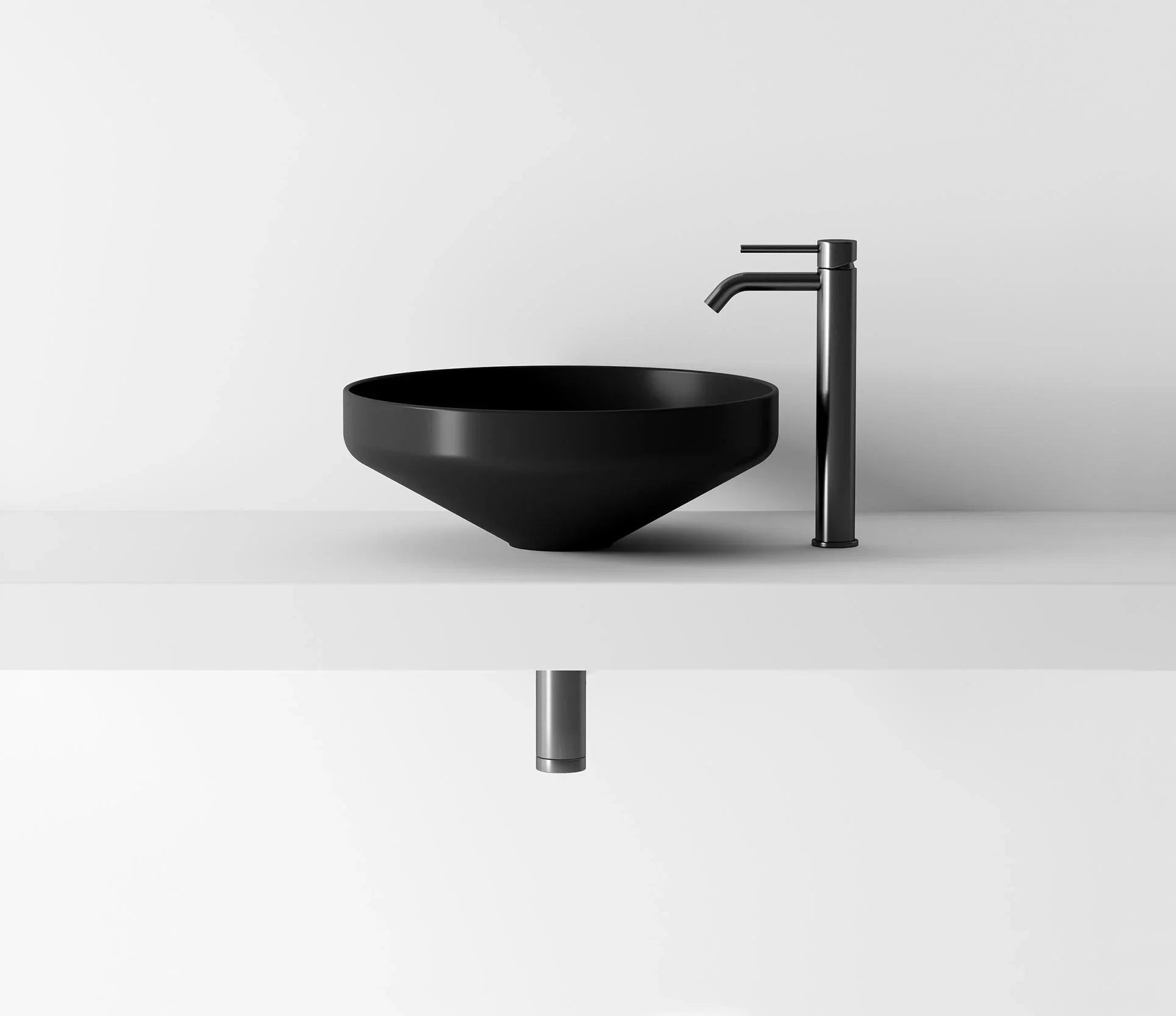Studio Bagno Equilibrium 1 Bench Basin - Matte White