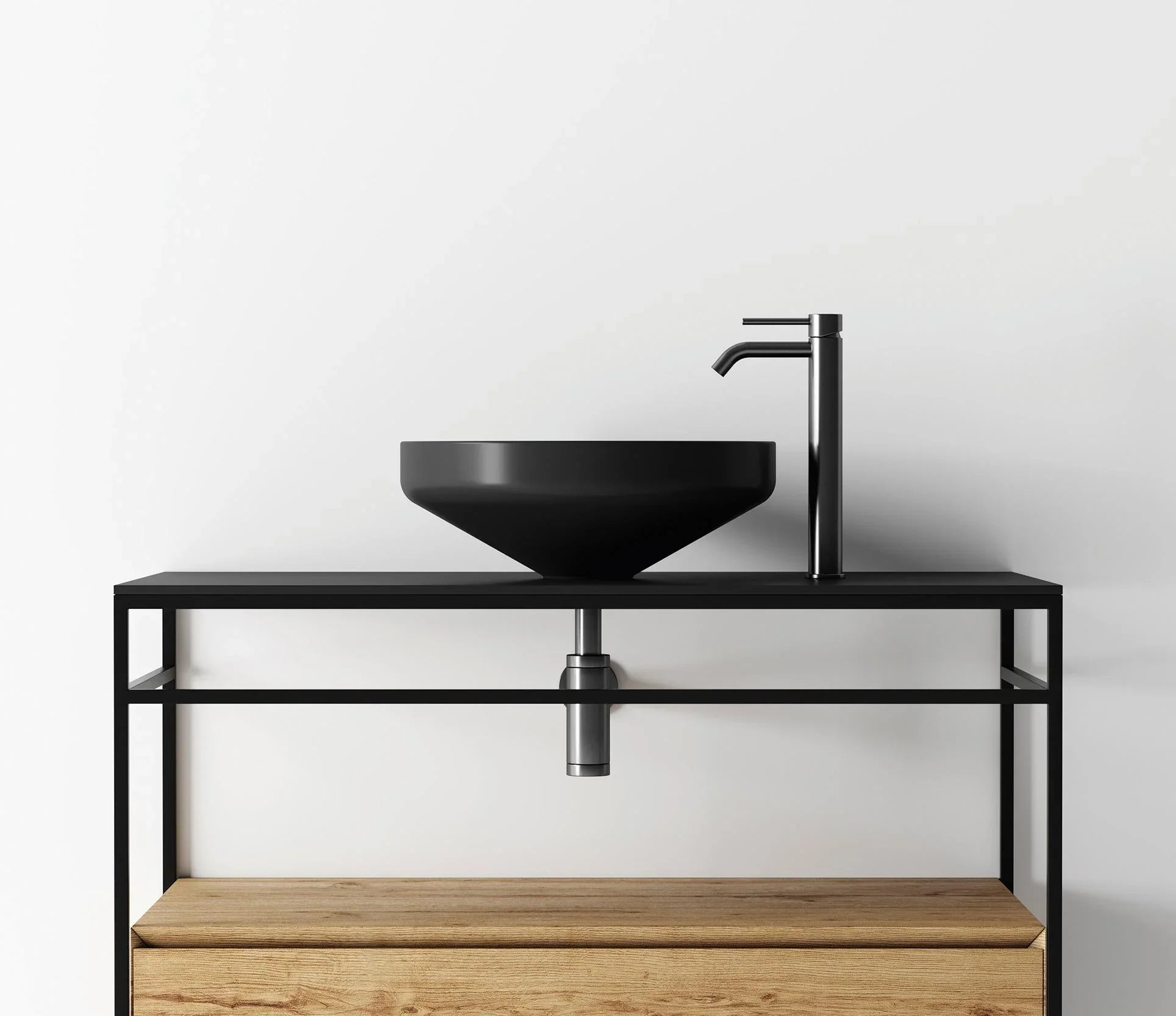 Studio Bagno Equilibrium 1 Bench Basin - Matte White