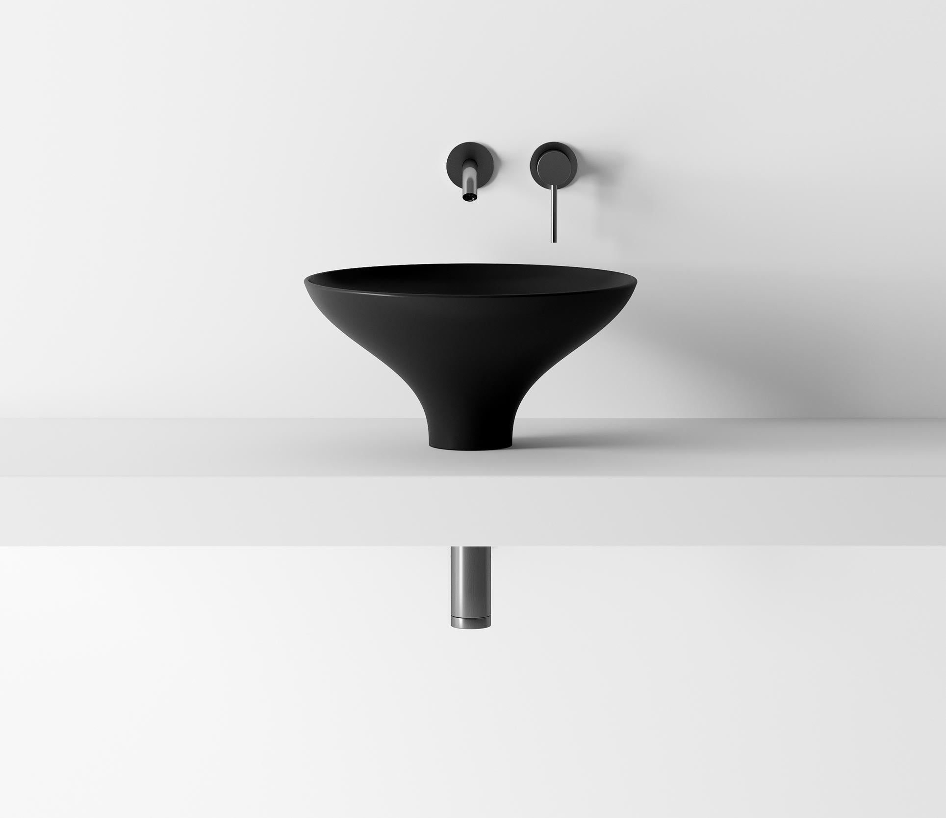 Studio Bagno Equilibrium 2 Bench Basin, Gloss White