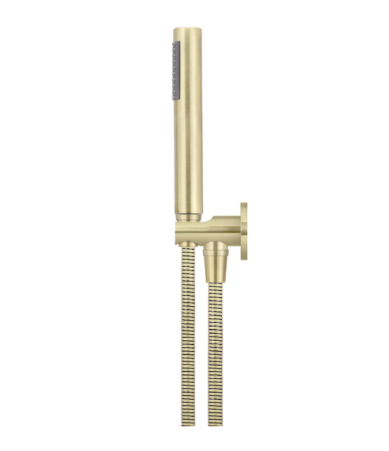 Meir Round Hand Shower on Fixed Bracket, Tiger Bronze