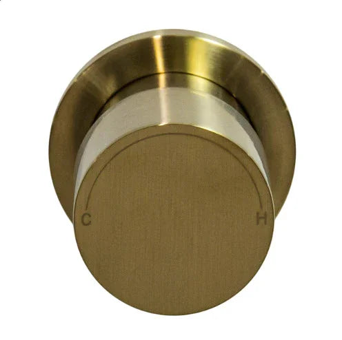 Millennium Finesa Progressive Wall Mixer, Modern Brass
